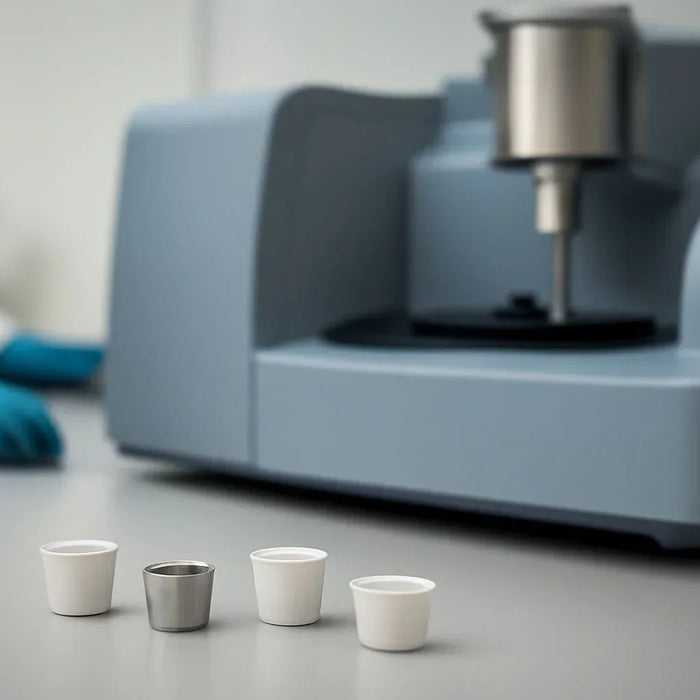 Universal sample pans in thermal analysis, offering flexibility, cost-effectiveness, and precision for laboratory testing
