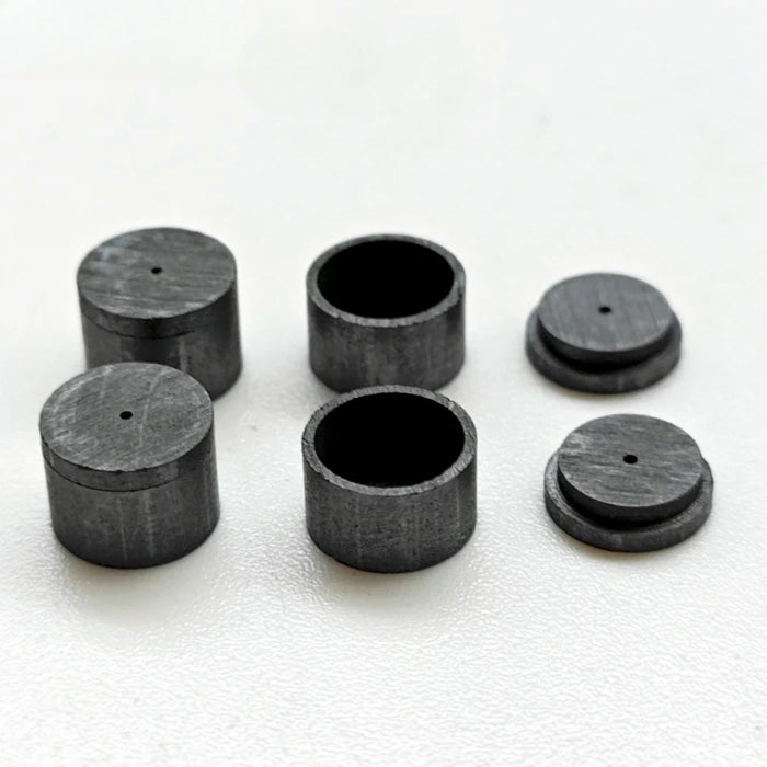 60μl Graphite Pans with Lids OD5mm H5mm Same Size As Rigaku 8592A3 for Rigaku Graphite Crucible | NEXACULE - Crucible with lid