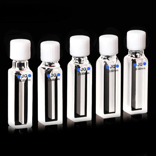 Micro Quartz Screw Sealed Cuvette Cells with lid 350ul-1750ul | NEXACULE - Subminiature Cuvettes