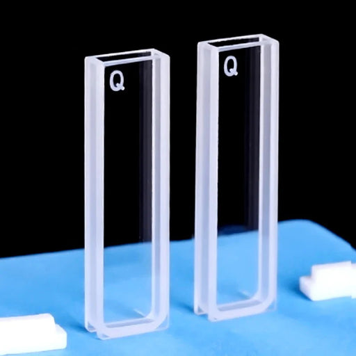 2pcs Quartz Cuvette Cells with Lid for Spectrophotometer Lab | NEXACULE - UV Quart Cuvettes