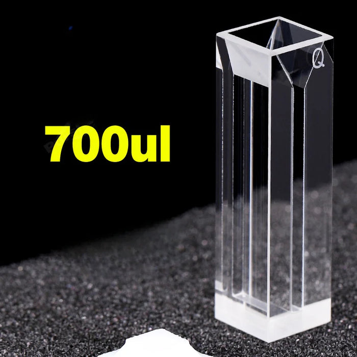 700ul Quartz Cuvettes Cells 10mm UV Four Way Light Slit 2mm| NEXACULE - Subminiature Cuvettes