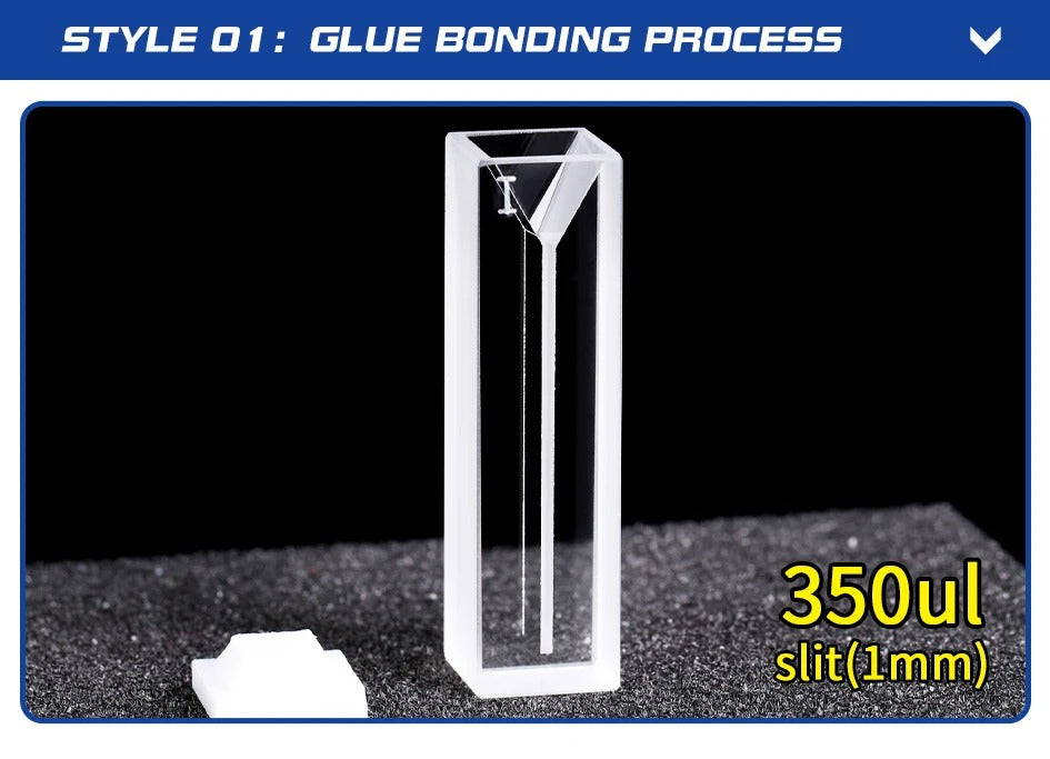 350ul-1750ul Micro IR Quartz Cuvette Cells with Lid Slit 1-5mm | NEXACULE - Infrared Ray Cuvettes