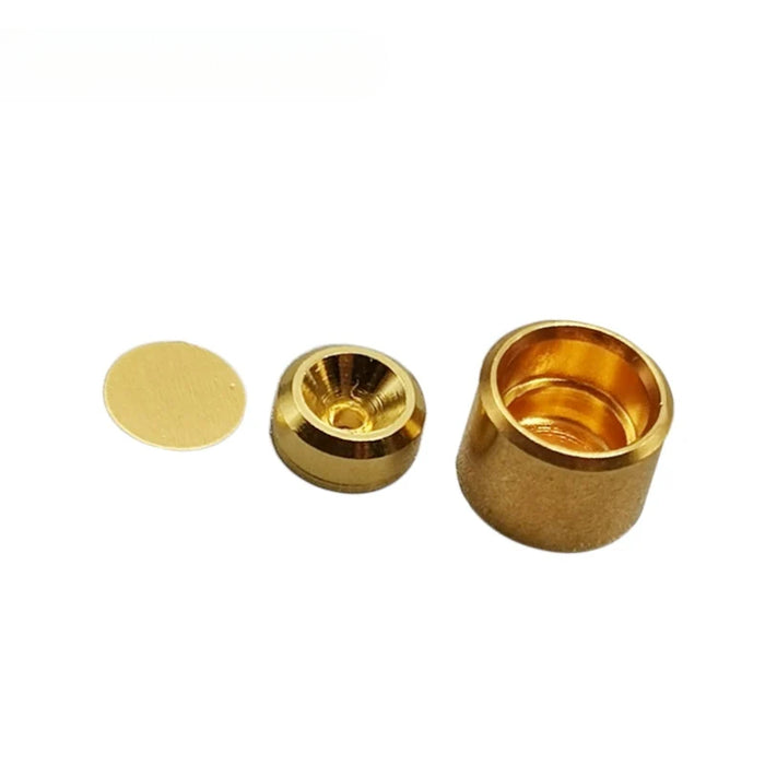 25μl Disposable High Pressure Crucible Small Stainless Steel Gold Plated ME-30077139 for Mettler Toledo/Mettler | NEXACULE - Crucible with lids with disk