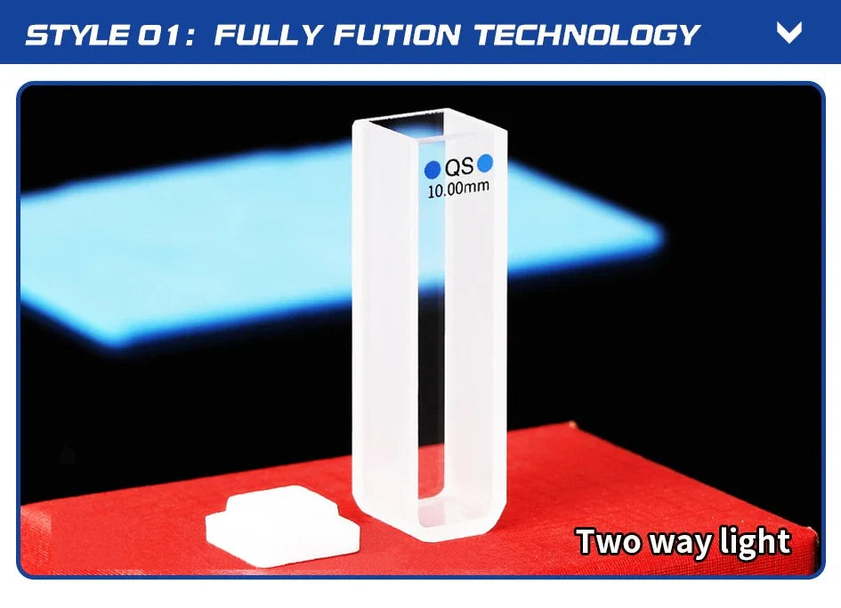 Quartz Spiral Cuvette 10mm EU Sealed Fluorescent Spiral Cell| NEXACULE - Flow Cuvettes
