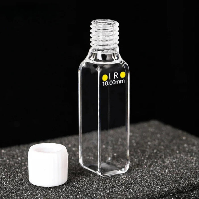 Infrared Quartz Fluorescence Cuvette 10mm Cell with Screw Cap | NEXACULE - Infrared Ray Cuvettes