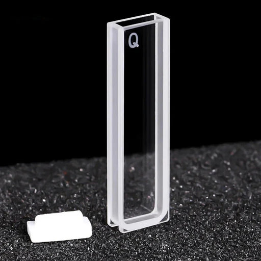 2pcs Quartz Cuvette Cells with Lid for Spectrophotometer Lab | NEXACULE - UV Quart Cuvettes