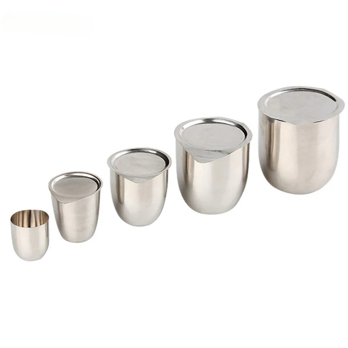 99.9% Platinum Crucible Platinum Crucible with Lid for Lab | NEXACULE - metal Consumables