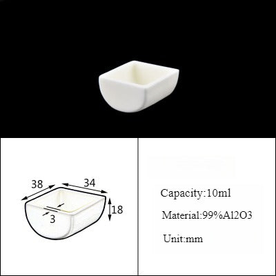 Alumina Crucible Boat Ceramic High Alumina Colmbustion Boat| NEXACULE - Alumina Ceramic