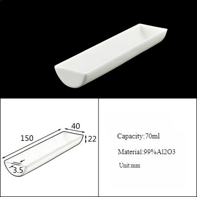 Alumina Crucible Boat Ceramic High Alumina Colmbustion Boat| NEXACULE - Alumina Ceramic