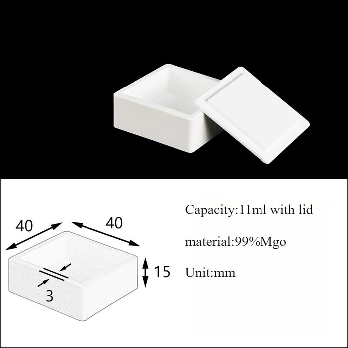 Magnesia Crucible Magnesium Oxide Crucible Mgo Square| NEXACULE - Magnesia Crucible