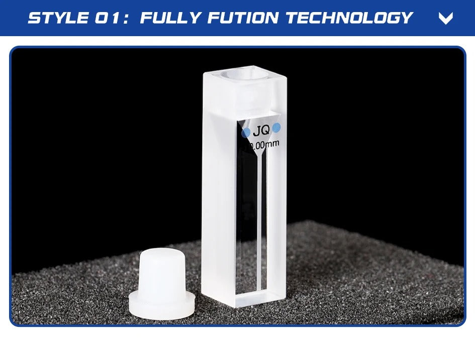 Quartz Cell with Stopper 10mm Trace Colorimetric Dish 350ul | NEXACULE - Sealed Cuvettes