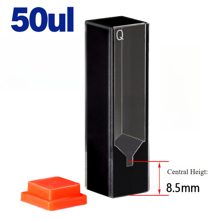 Quartz Fluorescence Cuvette 10mm Quartz Cell Two Way Light | NEXACULE - Subminiature Cuvettes