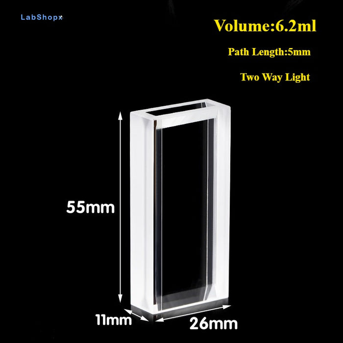 3.5/6.2ml Quartz Sample Flow Cells Quartz Cuvettes 3/5mm | NEXACULE - Flow Cuvettes