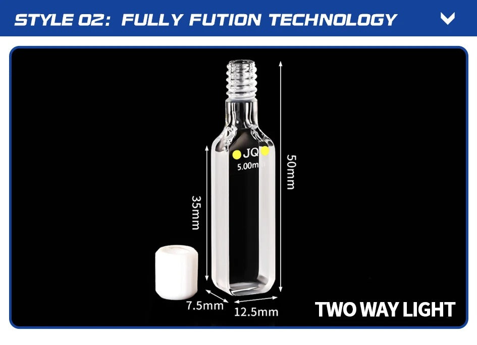5mm Quartz Thread Colorimetric Dish UV Spiral Quartz Bottle| NEXACULE - Sealed Cuvettes