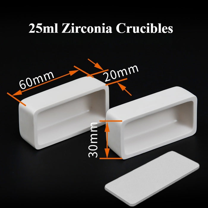 Zirconia Crucible High Temperature Resistant Crucible Square| NEXACULE - Zirconia Crucible