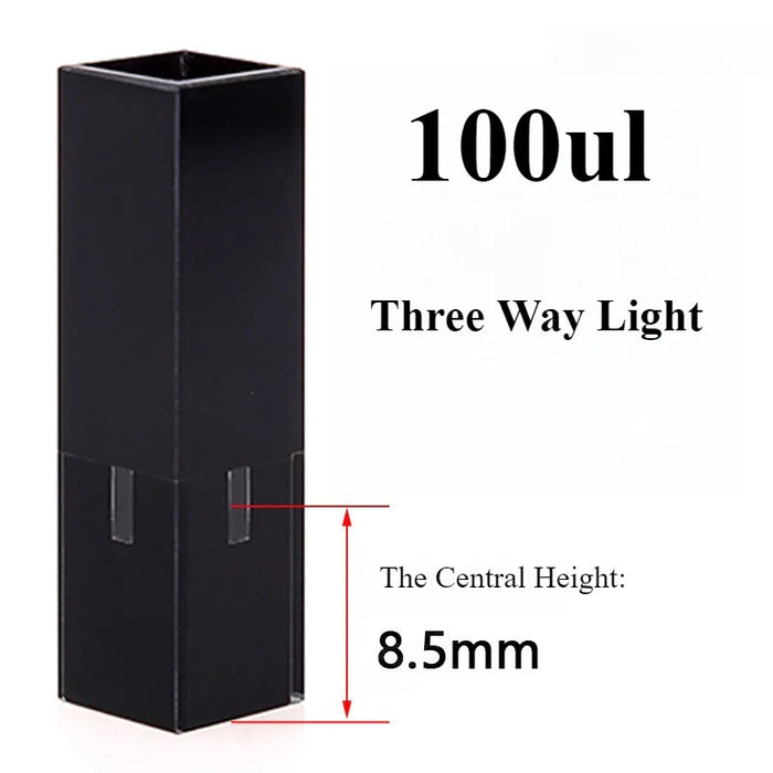 100ul Sub-Micro Quartz Fluorescence Cuvette with Lid 10mm Cells | NEXACULE - Subminiature Cuvettes