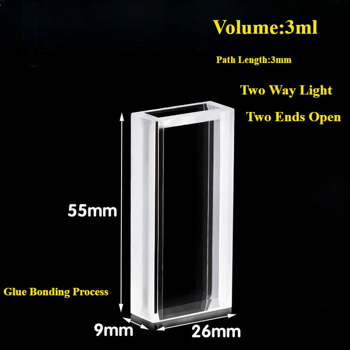 Quartz Cuvette Two Ends Open Flow Through Quartz Cells | NEXACULE - Flow Cuvettes