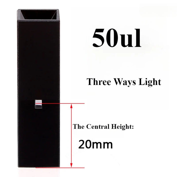 Sub-Micro Fluorescence Quartz Cell with Black Walls for Lab | NEXACULE - Subminiature Cuvettes