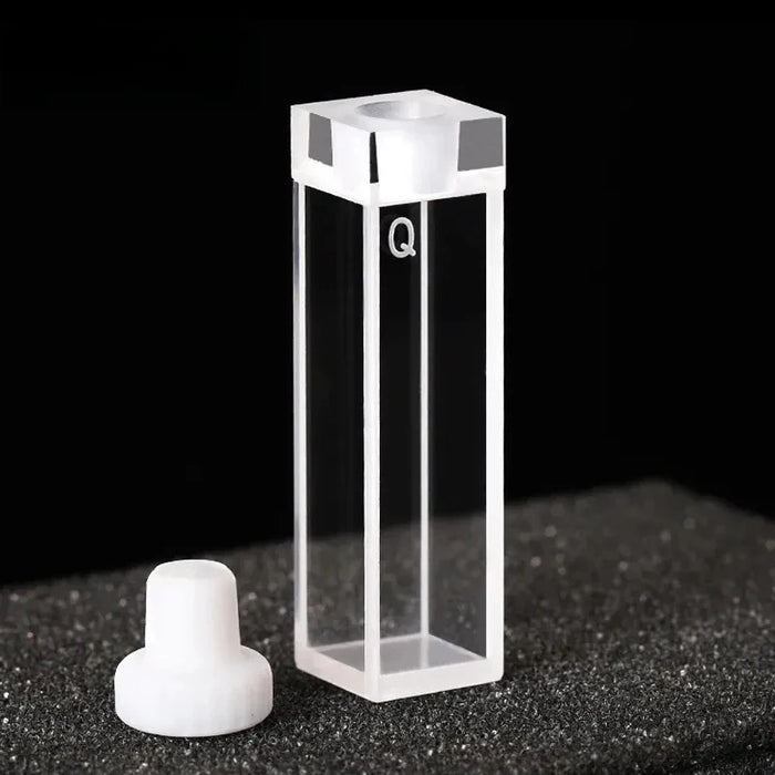 Standard Quartz Fluorescence Cuvette Cell with Stopper 10mm | NEXACULE - Sealed Cuvettes