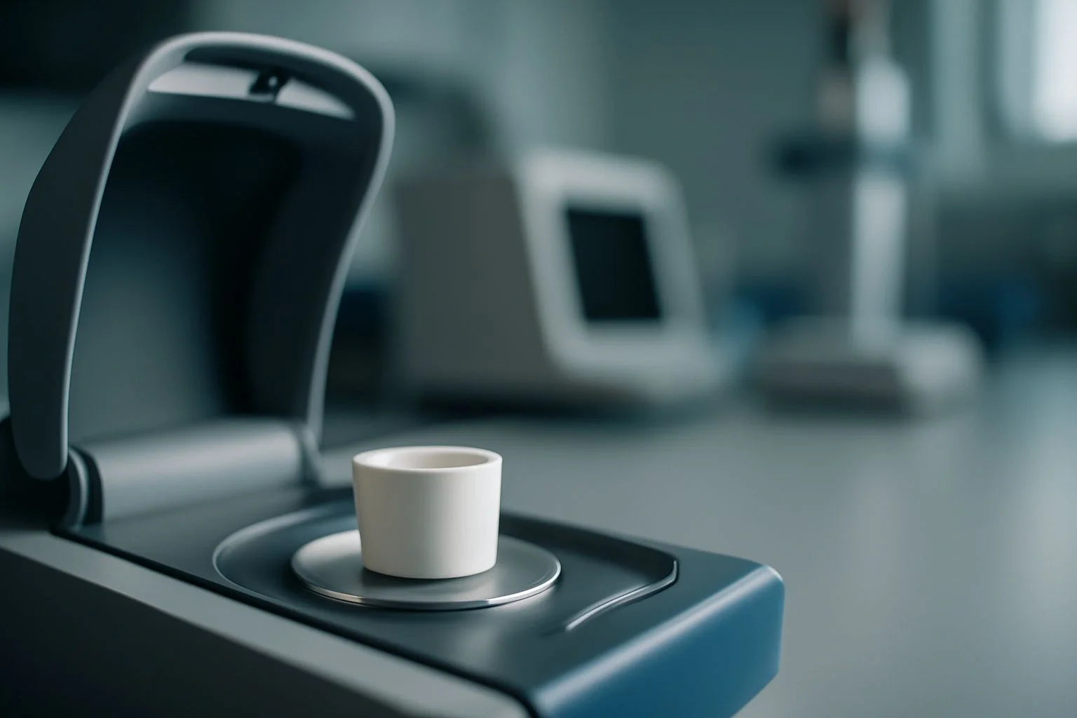 Alumina sample pan for thermal analysis in a laboratory setting