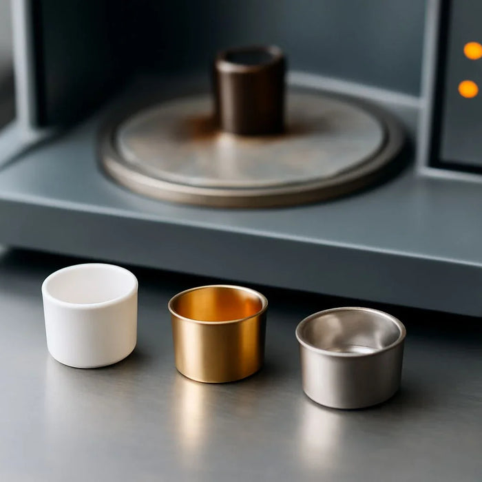 Common issues with thermal analyzer crucibles and how to solve them, including cracking, calibration mismatches, and compatibility failures