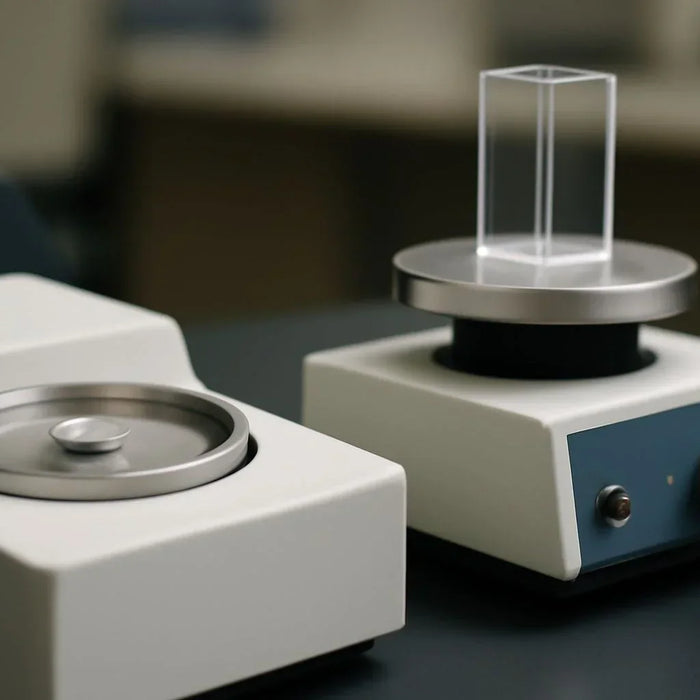 Comparison of thermal analysis vs heat transfer in material testing, showing the key differences in measurements and applications.