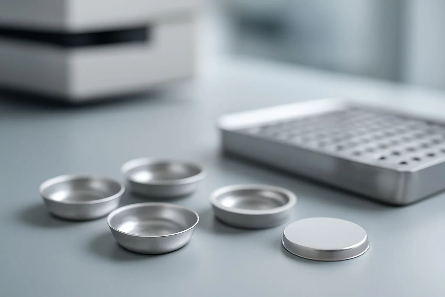 DSC Aluminum Sample Pans for Thermal Analysis in Materials Science, showcasing precise temperature control and compatibility with different DSC systems