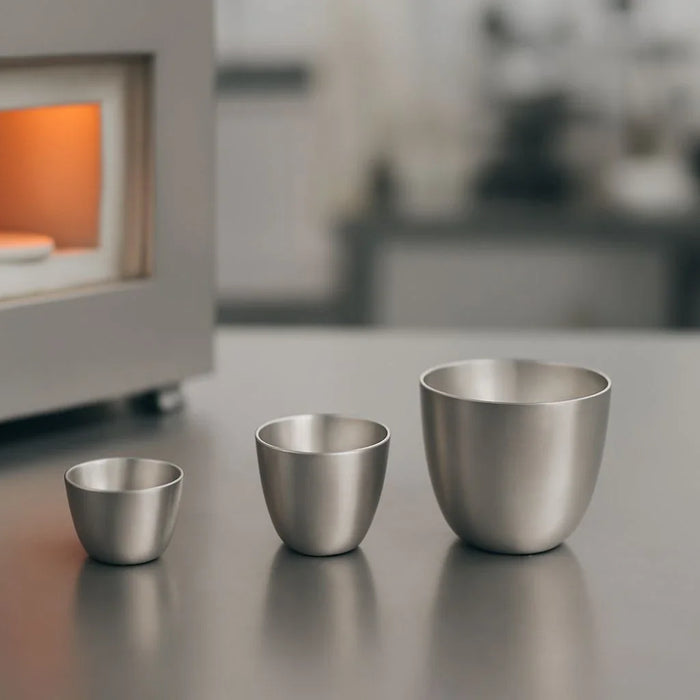 High-Temperature Platinum Crucibles for Melting, Thermal Analysis, and Chemical Reactions in Lab Settings