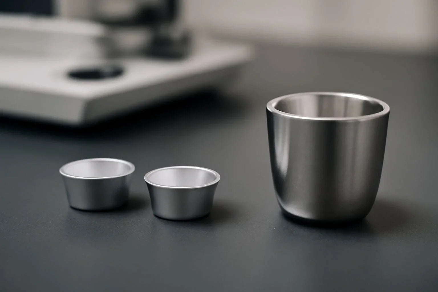 High-quality crucibles for DSC-TGA testing, showcasing key material and design features for precise thermal analysis.