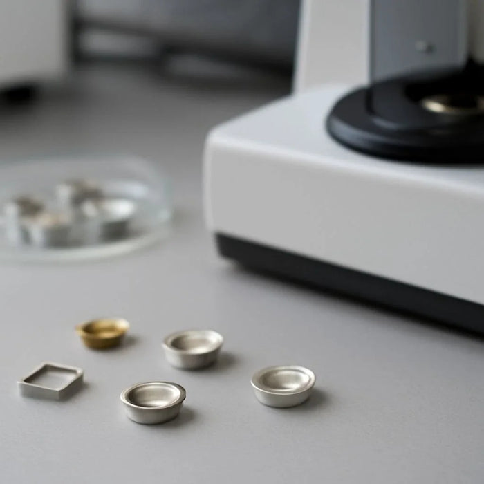 Linseis sample pans for thermal analysis in laboratory testing