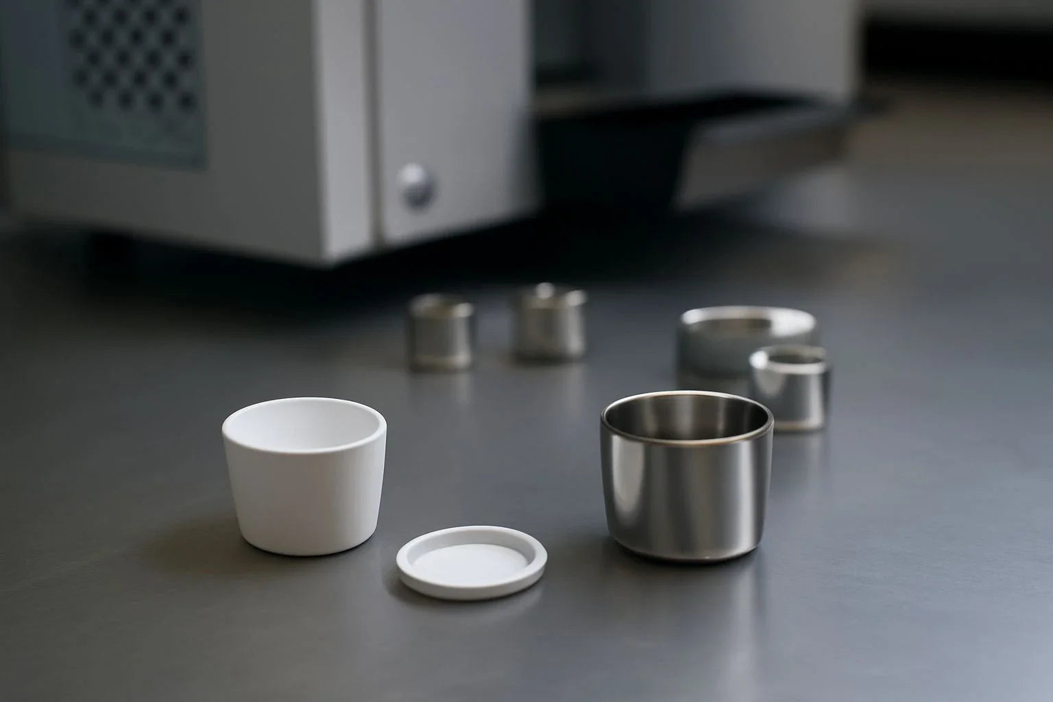 NETZSCH-compatible TGA pans for precise thermal testing in material science, pharmaceuticals, and battery research