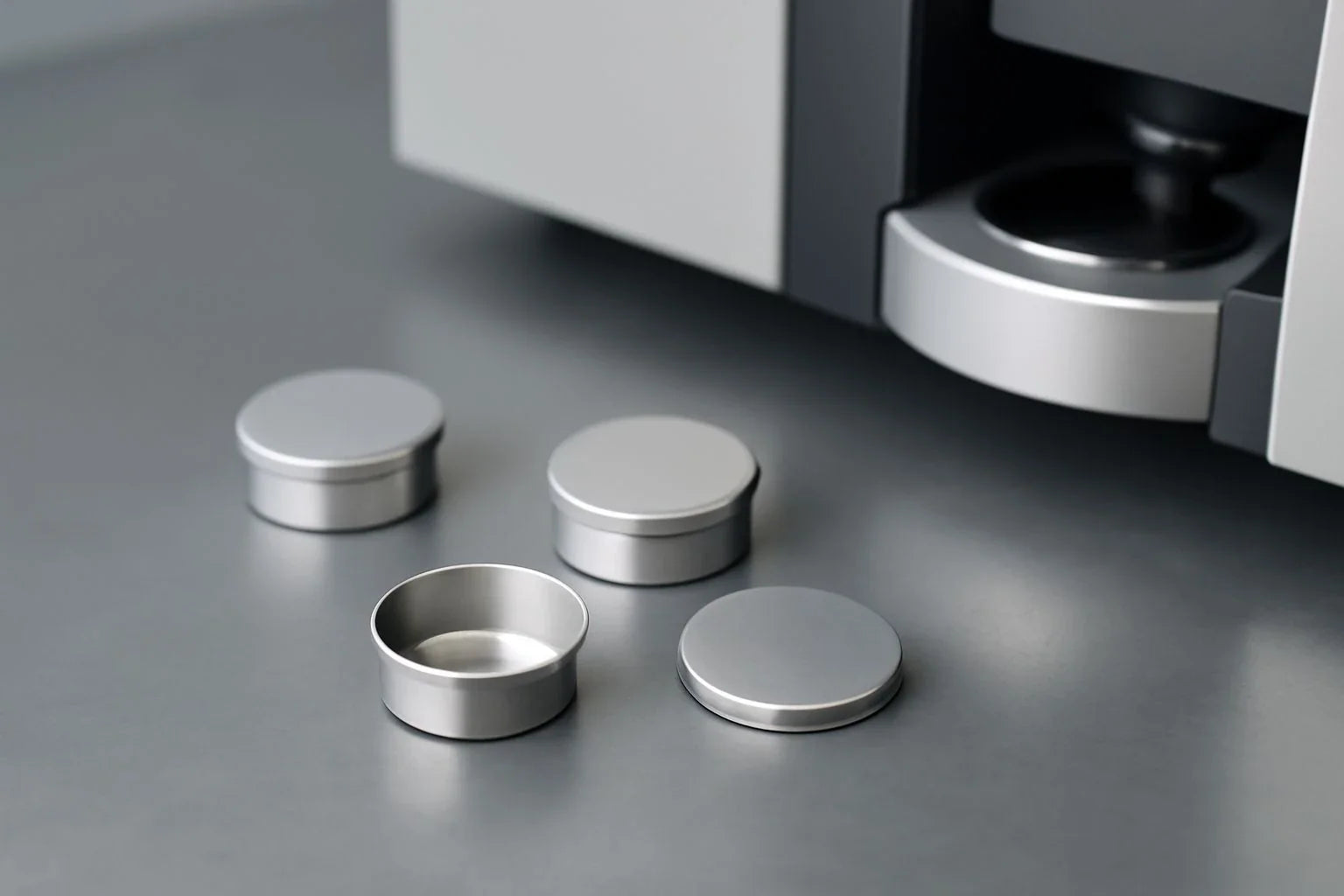 Sample pans with lids for thermal analysis used in global research trends in energy and materials science