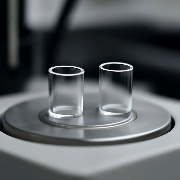 Sapphire DSC sample crucibles used in material science thermal analysis for high-precision experiments