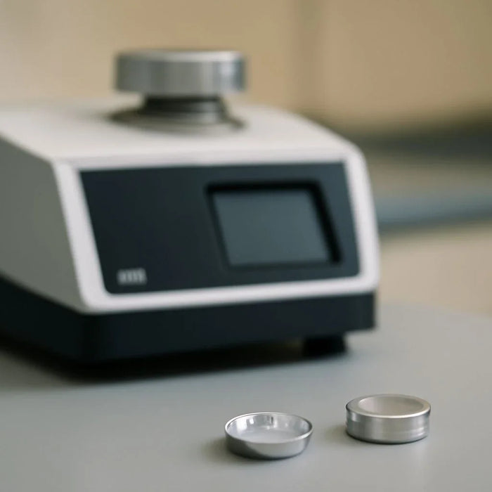 TA Instruments Discovery Series DSC, illustrating effective troubleshooting for common DSC sample pan issues like warping, contamination, and sealing problems.