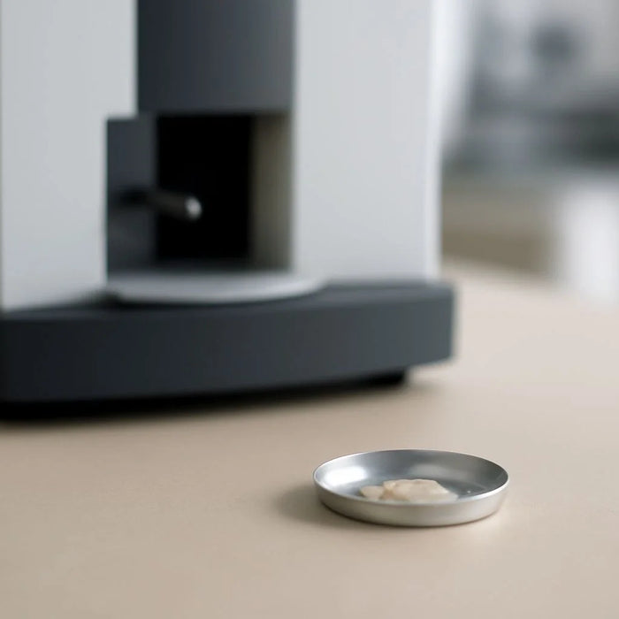 TGA analysis setup with sample pans and thermal equipment