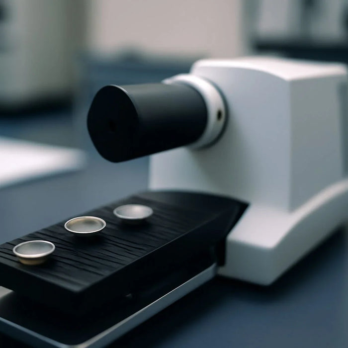 TGA testing process with sample preparation and equipment analysis