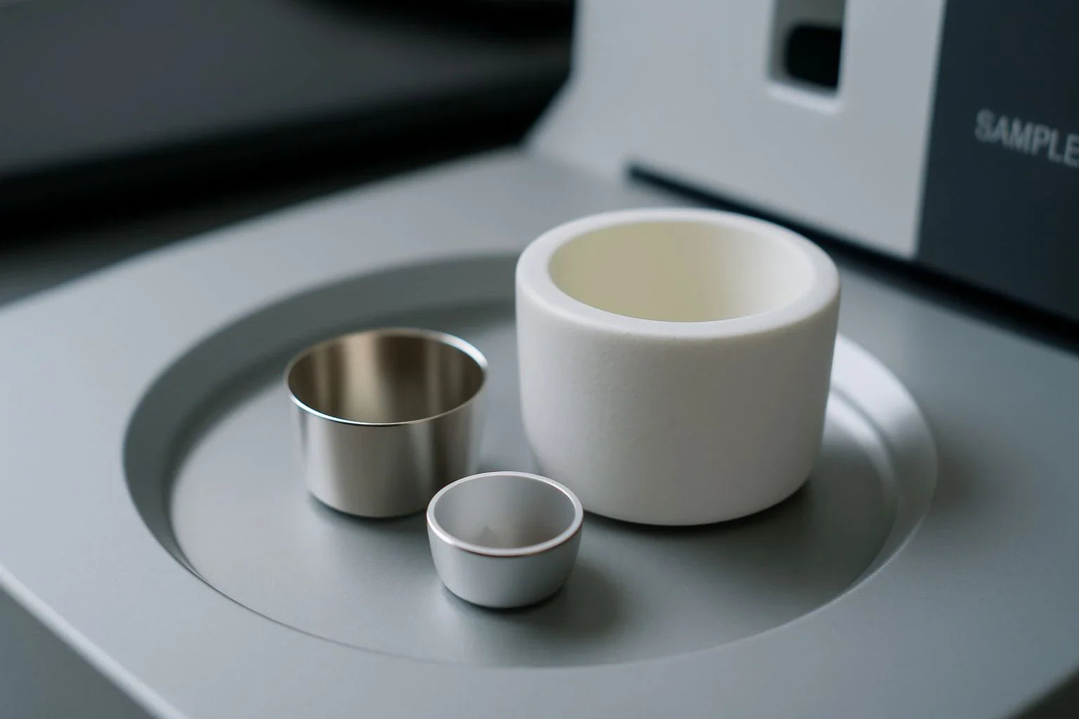 Thermal Analyzer Crucibles Selection Guide for labs using TA Instruments, Mettler Toledo, or other brands.