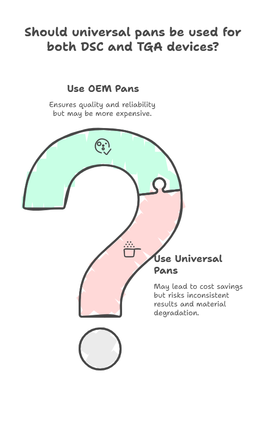 DSC and TGA Universal Crucibles
