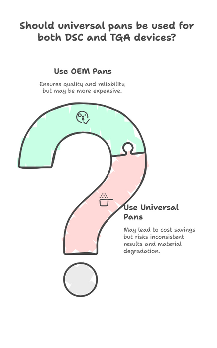 DSC and TGA Universal Crucibles