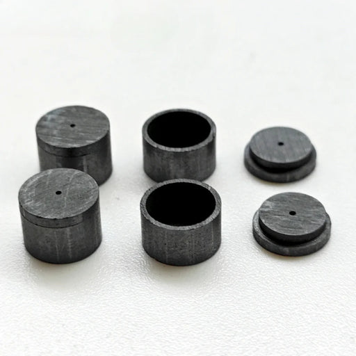 60μl Graphite Pans with Lids OD5mm H5mm Same Size As Rigaku 8592A3 for Rigaku Graphite Crucible | NEXACULE - Crucible with lid