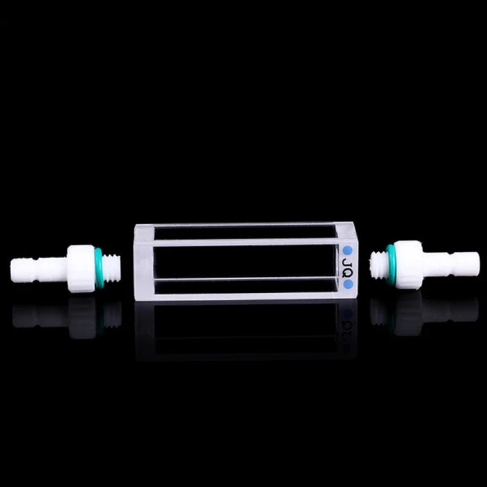 3.5ml Quartz Flow Cuvette with M6 Threaded Connectors Cells | NEXACULE - Flow Cuvettes