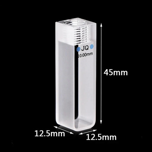 3.5ml Quartz Cuvette Cell with Screw Cap Sealed Cuvette10mm | NEXACULE - Sealed Cuvettes