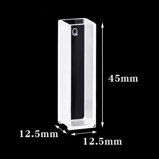 2 pcs Quartz Cuvette Cells10mm for Spectrophotometer Lab | NEXACULE - UV Quart Cuvettes