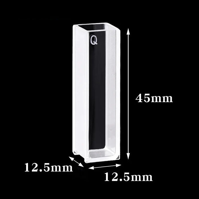 2 pcs Quartz Cuvette Cells10mm for Spectrophotometer Lab | NEXACULE - UV Quart Cuvettes