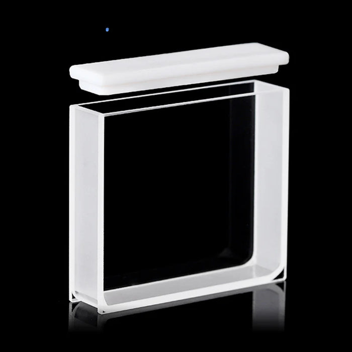 17.5mL Quartz Cuvette with Lid 50mm JGS1 Quartz Cell | NEXACULE - UV Quart Cuvettes