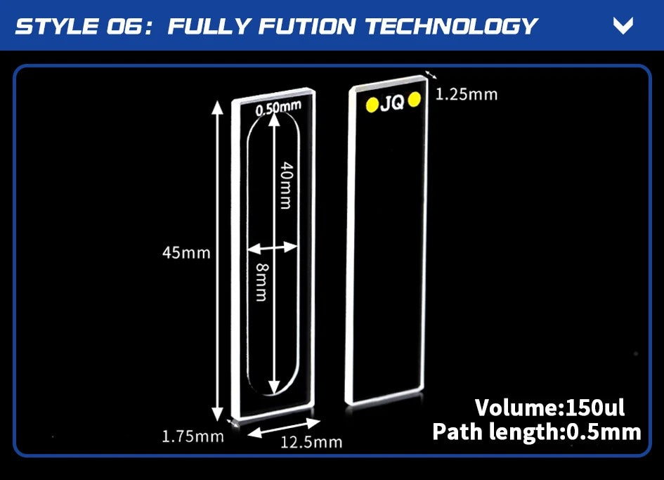 Quartz Sample Cell 0.1-2mm Quartz Flow Cuvettes | NEXACULE - Flow Cuvettes