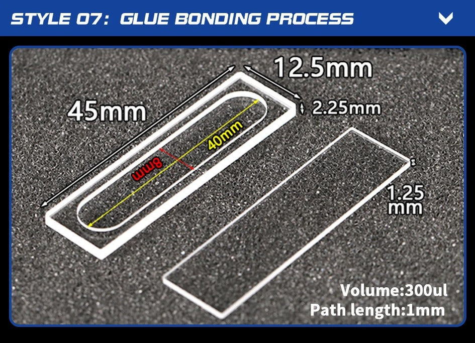 Quartz Sample Cell 0.1-2mm Quartz Flow Cuvettes | NEXACULE - Flow Cuvettes