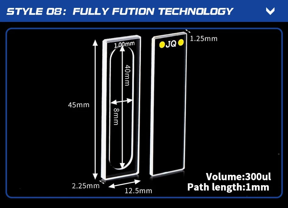 Quartz Sample Cell 0.1-2mm Quartz Flow Cuvettes | NEXACULE - Flow Cuvettes