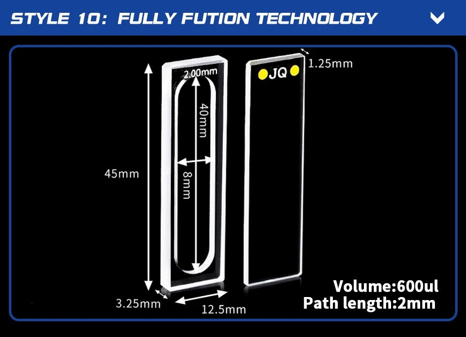 Quartz Sample Cell 0.1-2mm Quartz Flow Cuvettes | NEXACULE - Flow Cuvettes