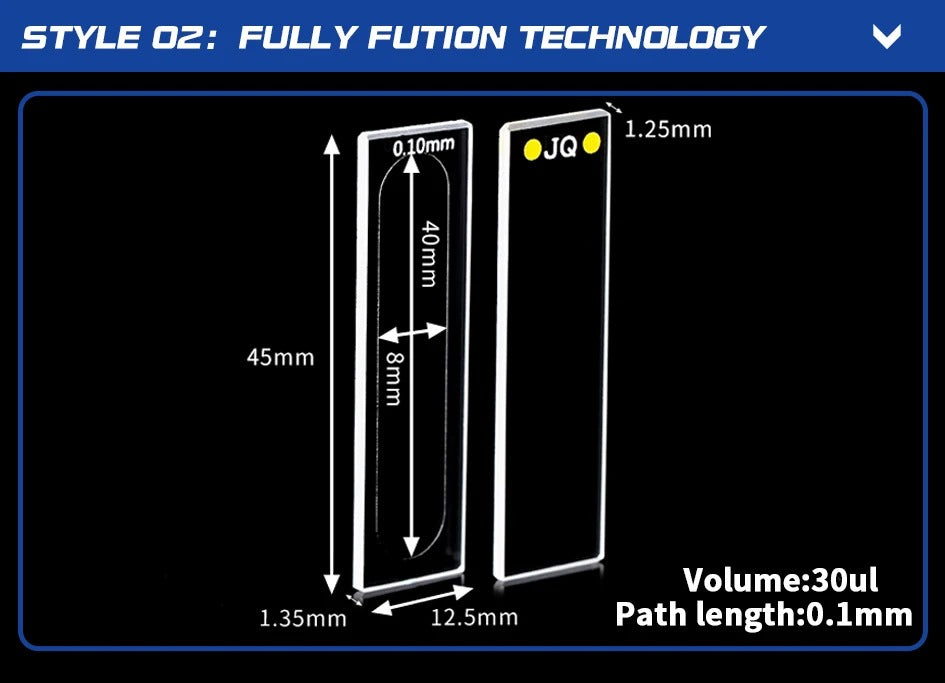 Quartz Sample Cell 0.1-2mm Quartz Flow Cuvettes | NEXACULE - Flow Cuvettes
